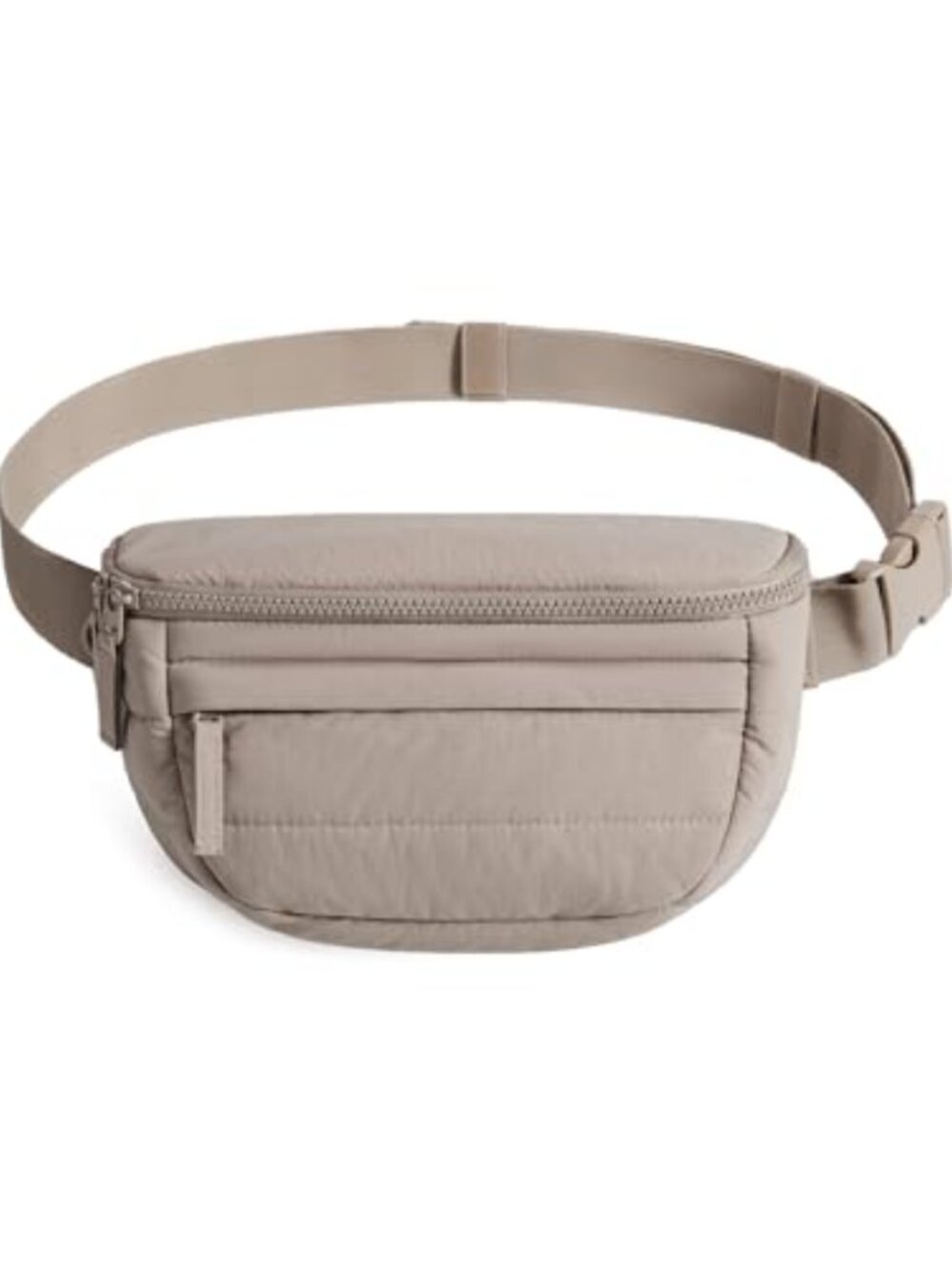 Quilted Puffy Belt Bag Crossbody Fanny Pack Nylon Waist Pack Travel